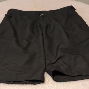 Fox Black Cargo Riders Shorts with Relaxed Fit